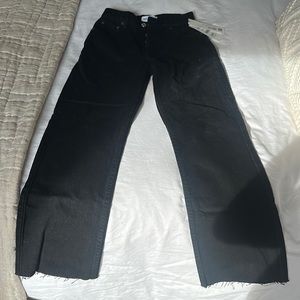 Zara black cropped bell jeans Size 32/0 Never been worn with tags